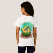 Turtle and Ladybug Playing Schach - Spaß T-Shirt (Schwarz voll)