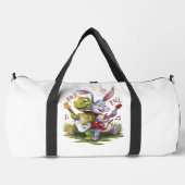 Turtle And Rabbit Rock Duo Duffle Bag (Vorderseite)