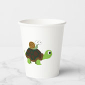 Turtle and Snail Coffee Pappbecher (Vorderseite)