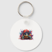 turtle animal art I cool cute turtle Schlüsselanhänger (Vorderseite)