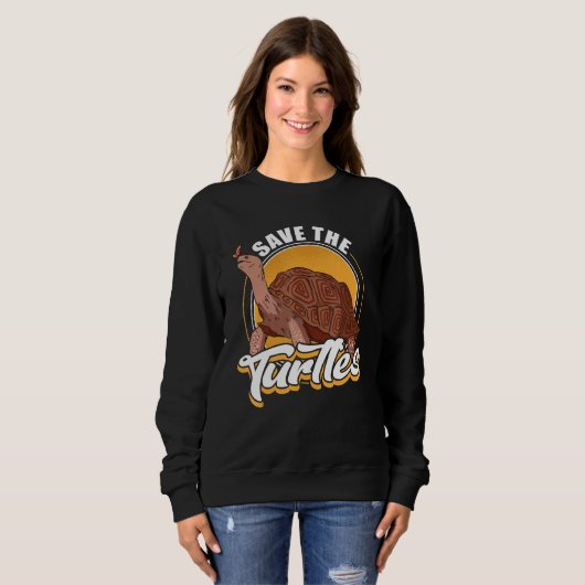 Turtle Animal Ocean Sea Turtle 1 Sweatshirt (Vorne ganz)