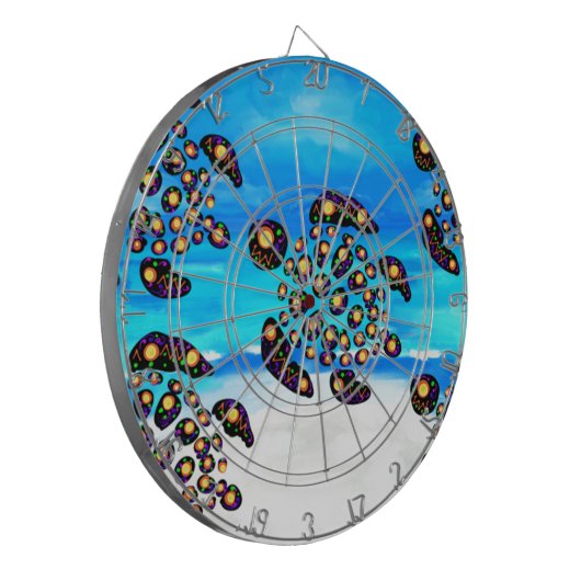 Turtle Art Dartscheibe (Vorderseite Links)