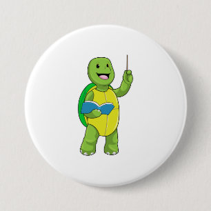 Turtle as Teacher with Book & Pointer Button
