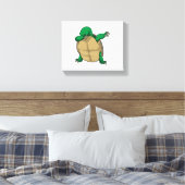 Turtle at Hip Hop Dance Dab Leinwanddruck (Insitu (Schlafzimmer))