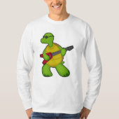 Turtle at Music mit Gitarre & Sonnenbrille T-Shirt (Vorderseite)