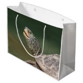 Turtle auf dem LaChute River Große Geschenktüte (Rückseite Schrägansicht)