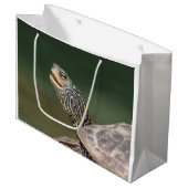 Turtle auf dem LaChute River Große Geschenktüte (Vorderseite Schrägansicht)