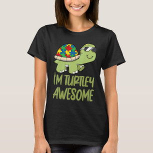 Turtle Awesome Autismus-Bewusstseins-Puzzleteil T-Shirt