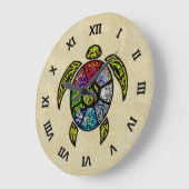 Turtle Ba-Gua Große Wanduhr (Winkel)