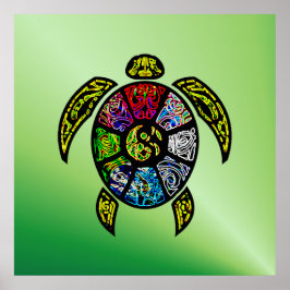 Turtle Ba-Gua Poster