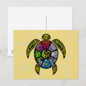 Turtle Ba-Gua Postkarte (Vorne/Hinten)