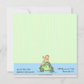 Turtle Baby Birth Ankündigung (Rückseite)