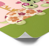 TURTLE Baby Duschbanner einmal an der Teichöffnung Poster (Ecke)