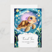 Turtle Baby Dusche Dankeskarte (Vorne/Hinten)