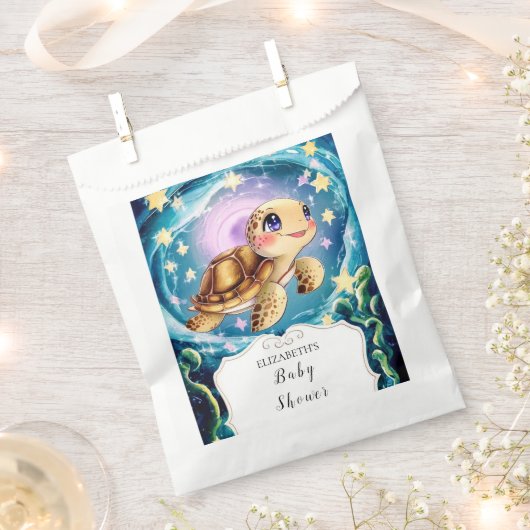 Turtle Baby Dusche Geschenktütchen (Ausgeschnitten)