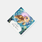 Turtle Baby Dusche Serviette (Ecke)