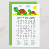Turtle Baby Shooter Word Search Game (Vorne/Hinten)