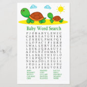 Turtle Baby Shooter Word Search Game (Vorderseite)