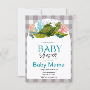 Turtle Baby Shower Einladung