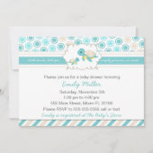 Turtle Baby Shower Einladung Unisex Aquamarin (Vorderseite)