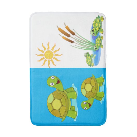 Turtle Bad Bathmat Badematte (Vorderseite Vertikal)