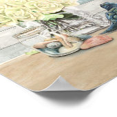 Turtle Bad Regeln Inspiration und Motivierend Poster (Ecke)