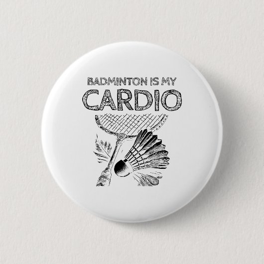 Turtle Badminton Player Shuttle Racket 1 Button (Vorderseite)