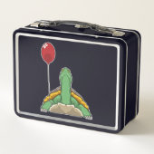 Turtle Balloon Metall Brotdose (Rückseite)