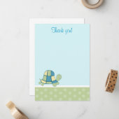 Turtle Bay Flat Card Vielen Dank Mitteilungskarte (Vorderseite/Rückseite Beispiel)