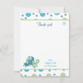 Turtle Bay Trendy Dot Flat Danke Karte (Vorderseite)