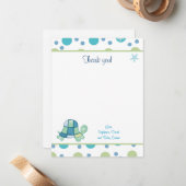 Turtle Bay Trendy Dot Flat Danke Karte (Vorderseite/Rückseite Beispiel)