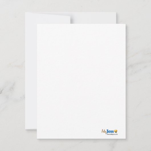 Turtle Bay Trendy Dot Flat Danke Karte (Rückseite)