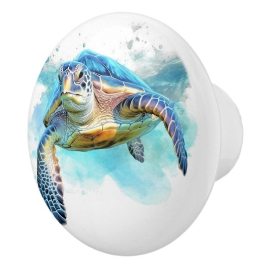 Turtle Beach Nautical Drawer Knobs Keramikknauf (Rechts)