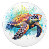 Turtle Beach Nautical Drawer Knobs Keramikknauf (Vorderseite)