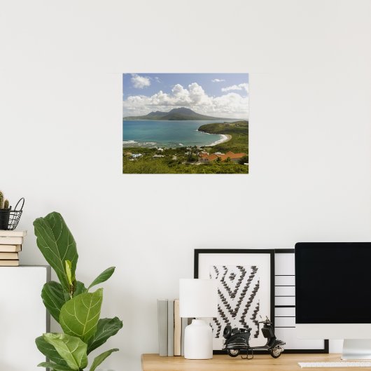 Turtle Beach, southeast peninsula, St Kitts, Poster (Heimbüro)