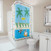 Turtle Beaches Duschvorhang (Beispiel)