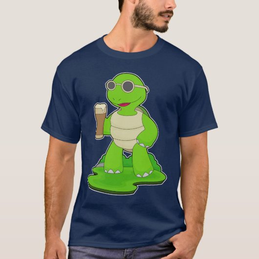 Turtle Beer mug Beer T-Shirt (Vorderseite)