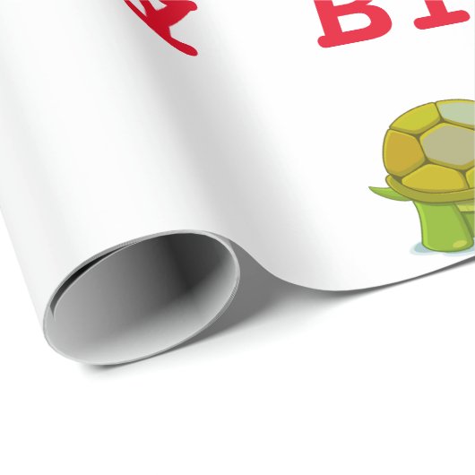 Turtle Birthday Geschenkpapier (Rolleneckpunkt)