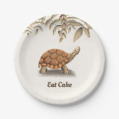 Turtle Birthday Pappteller (Vorderseite)