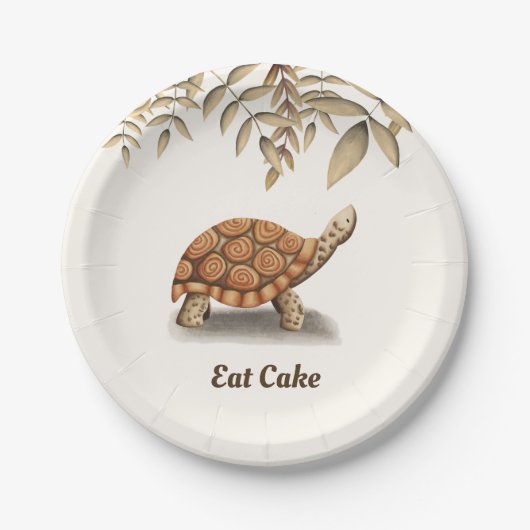 Turtle Birthday Pappteller (Vorderseite)