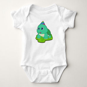 Turtle Birthday Party Baby Strampler