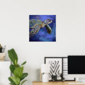 Turtle Blues Poster (Heimbüro)