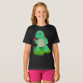 Turtle-Blume T-Shirt (Vorne ganz)