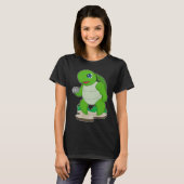 Turtle Bodybuilding Dumbbell T-Shirt (Vorne ganz)