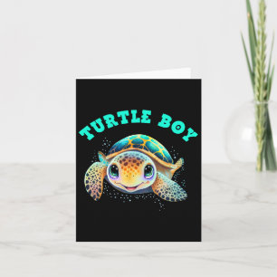Turtle Boy Earth Day Geschenke Earth Day Karte