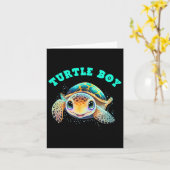 Turtle Boy Earth Day Lieblings Earth Day Karte (Gelbe Blume)