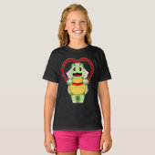 Turtle Braut Herz Hochzeit T-Shirt (Vorne ganz)
