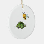 Turtle Bumblebee Keramik Ornament (Rechts)