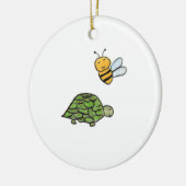 Turtle Bumblebee Keramik Ornament (Links)