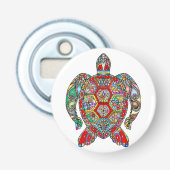 Turtle Button Flaschenöffner mit Magnet (Vorderseite)